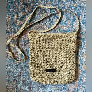 Esprit Cross Body Woven Straw Bag